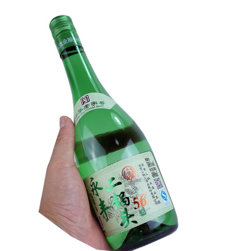 永丰牌北京二锅头 56度清香型 绿瓶 480ML*12瓶 整箱装高清大图