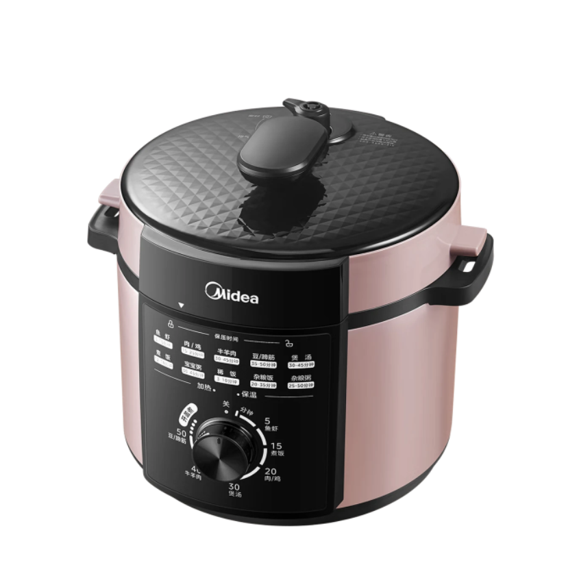 美的电压力锅家用5L升大容量双胆提鲜煲汤 1000W大功率高压锅MY-E501