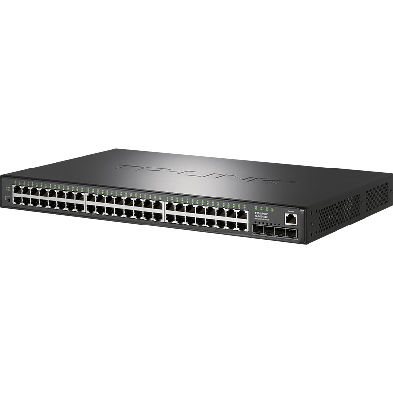 TP-LINK 普联TL-SG3452P 48口千兆PoE+4千兆SFP全千兆二层网管PoE交换机 支持云管理 SNMP高清大图