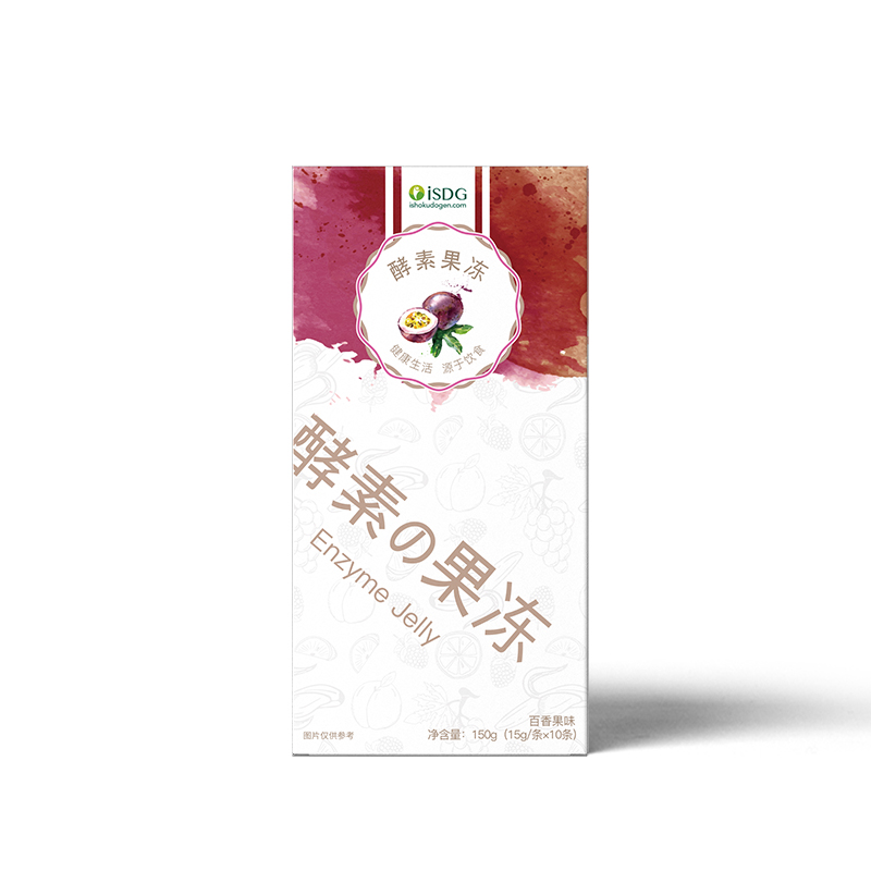 iSDG[买2送1]酵素果冻正品复合果蔬酵素酵素粉果冻条酵素果冻条10支/盒 百香果味