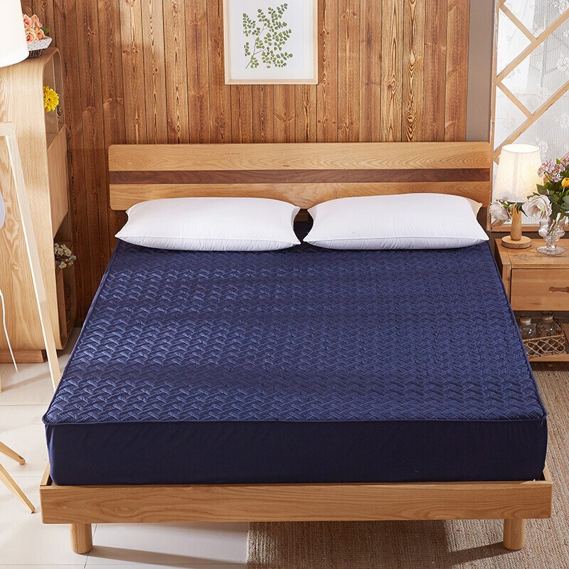 MAXIM’S DE PARIS马克西姆磨毛立体绗缝床笠1.8*2米蓝色MHT0101高清大图