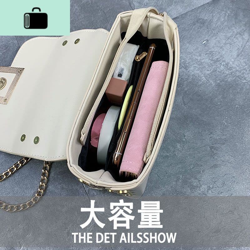 ins斜挎小众2020新款潮流夏季休闲时尚洋气质感链条百搭少女包包NEW LAKE女斜挎包图片