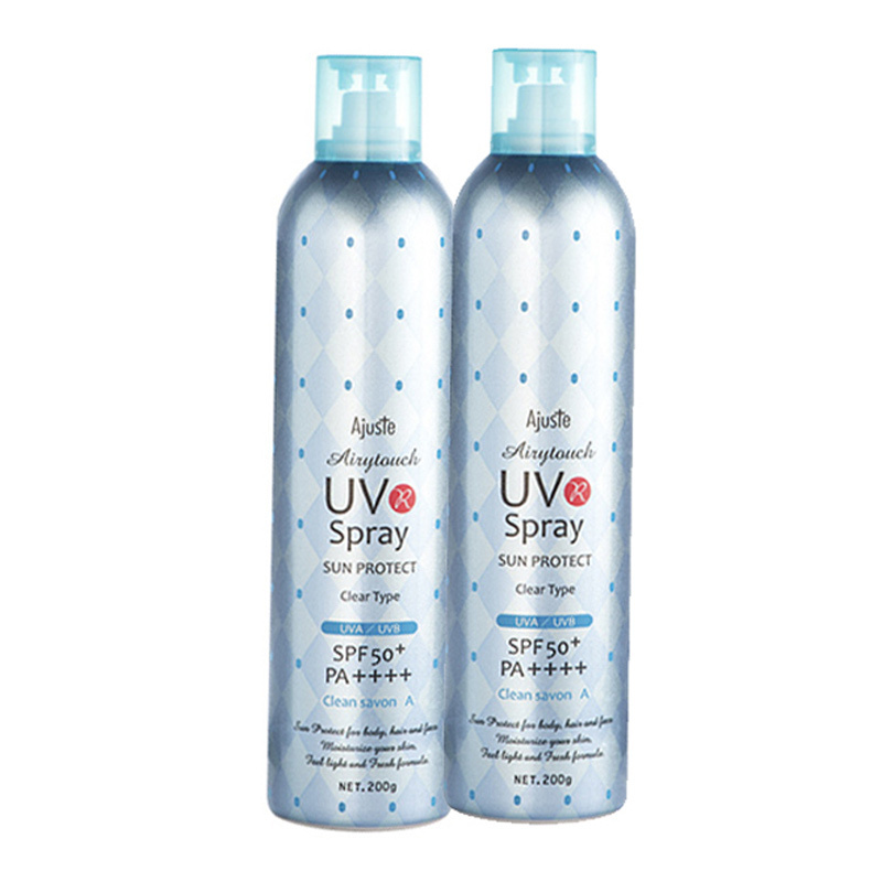 日本Ajuste爱伽丝 防晒/隔离喷雾脸全身防水防紫外线320ml淡香型SPF50 PA++++ 防晒隔离 各种肤质通用