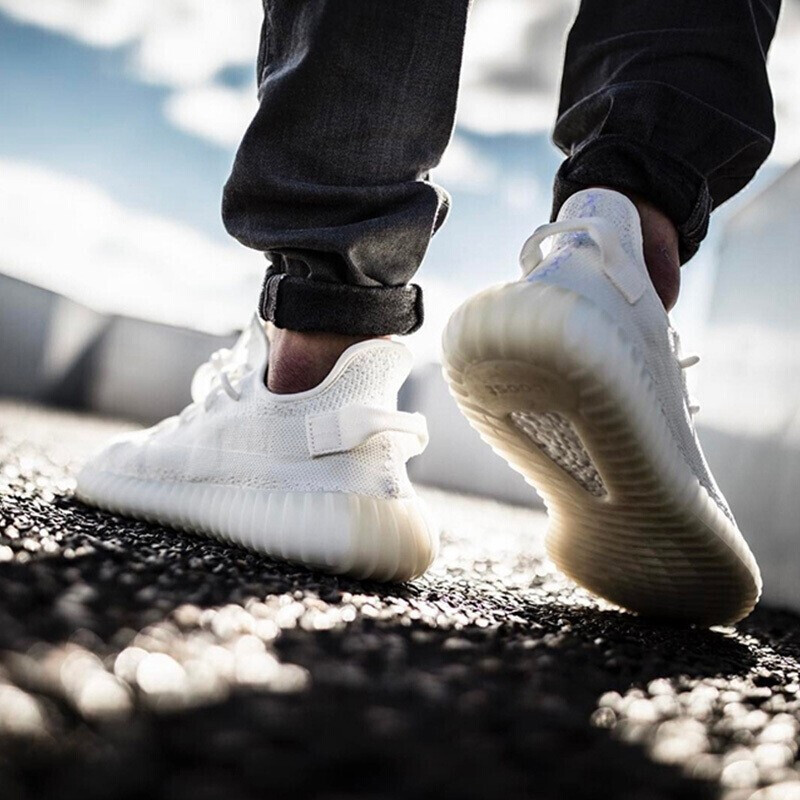 adidasyeezyboost350v2triplewhite白冰淇淋侃爷纯白椰子运动休闲跑步