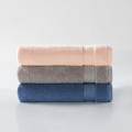 洁玉 A类禁荧光纯棉抑菌加厚超柔浴巾 450g 70*140cm （蓝色，灰色，粉色）颜色随机