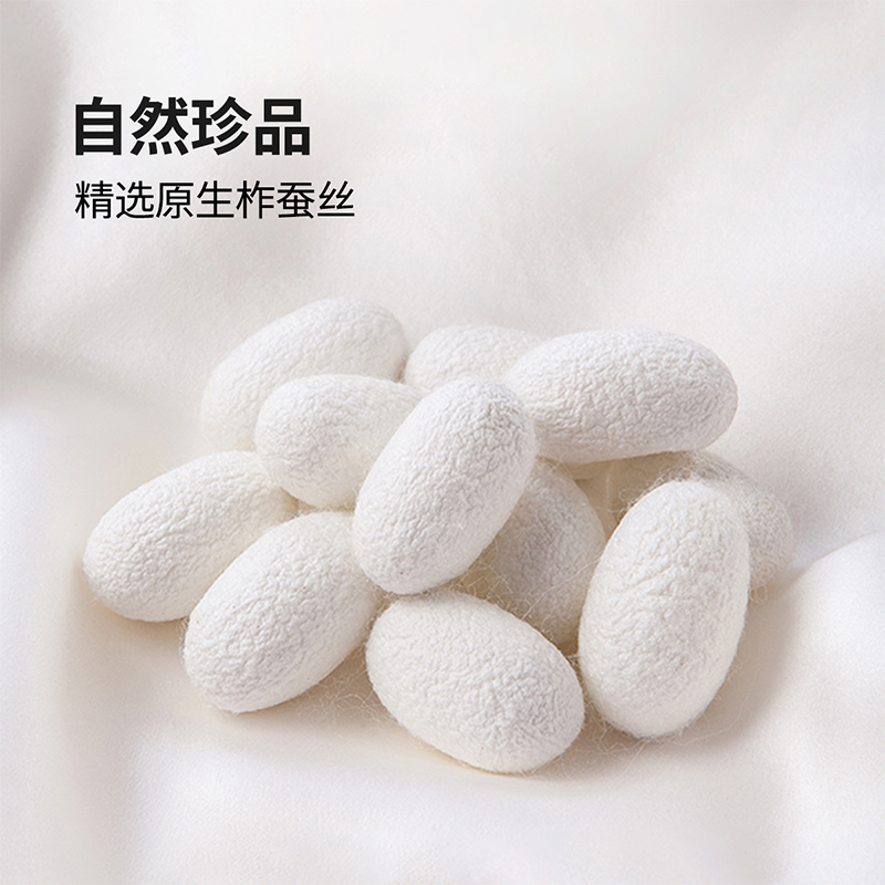 富安娜(FUANNA)柔润纯棉抗菌 蚕丝被高清大图