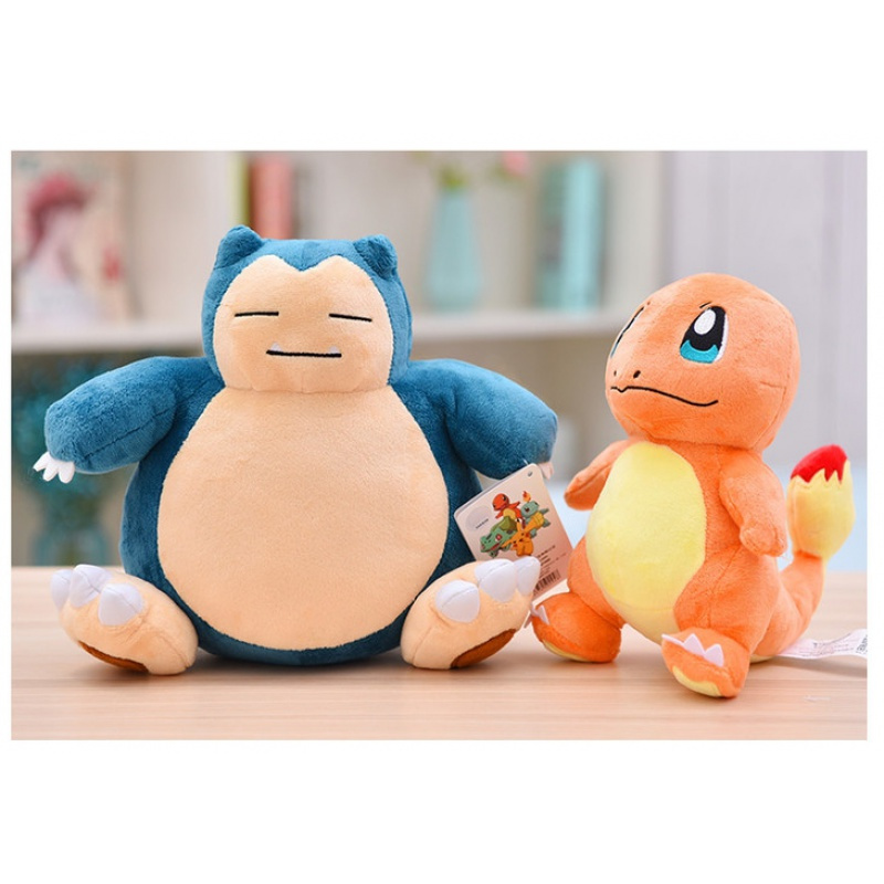 新年宠物小精灵宝可梦公仔玩偶可达鸭呆呆兽比卡丘皮卡丘毛绒玩具黄色