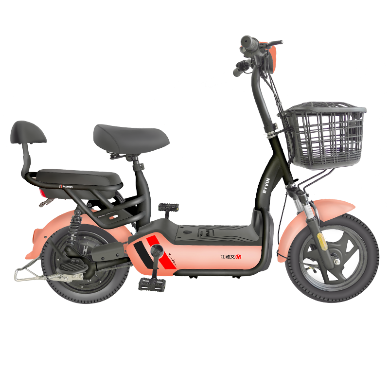 比德文电动车48v12ah可拆卸锂电池小型电瓶车男女电动自行车助力车