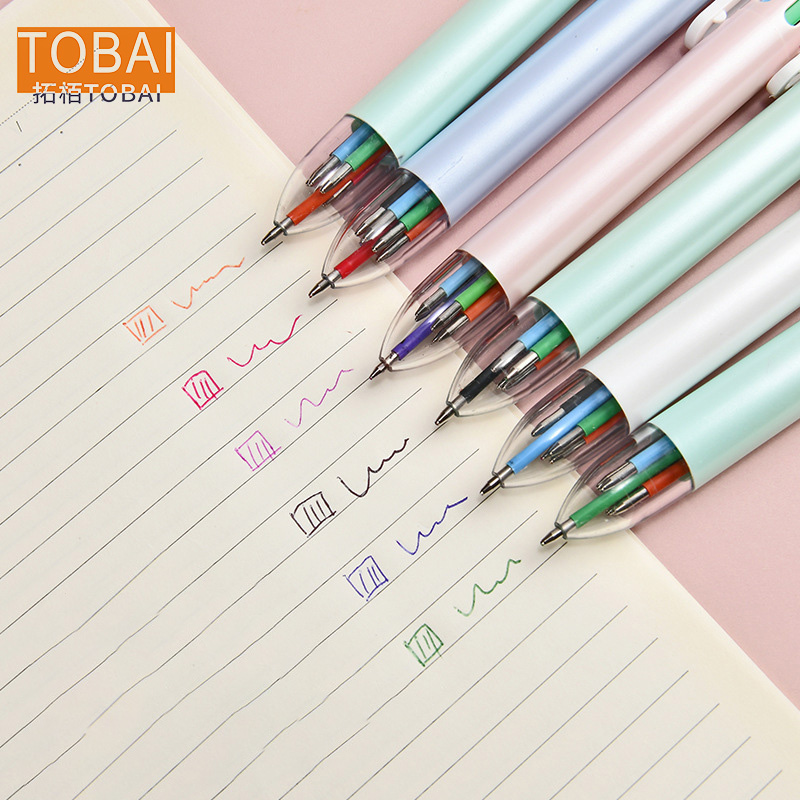 拓栢 6色中性水笔可定制路外宣传内容BW-23C支高清大图