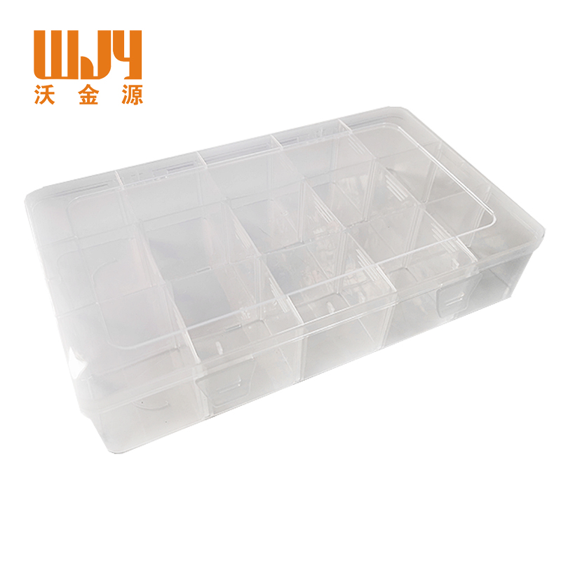 沃金源 15格透明工具盒零件盒工具箱 280*170*56mm 个高清大图