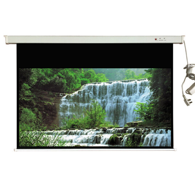 红叶120寸电动幕布视频