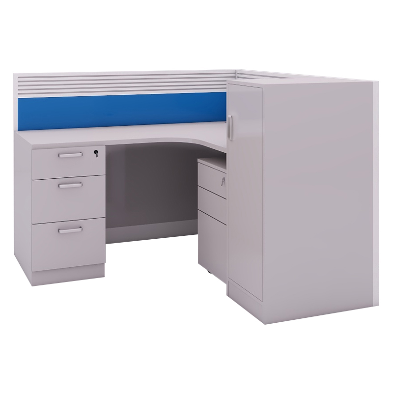 诚亿宏 屏风工位办公桌 1500*1500*1100/L05-15高清大图