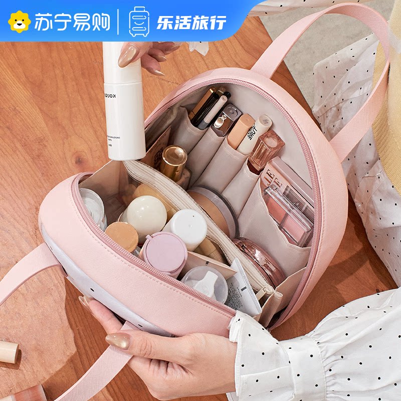 化妆包女大容量2026新款便携式外出分区收纳化妆刷袋超火高奢高端高清大图