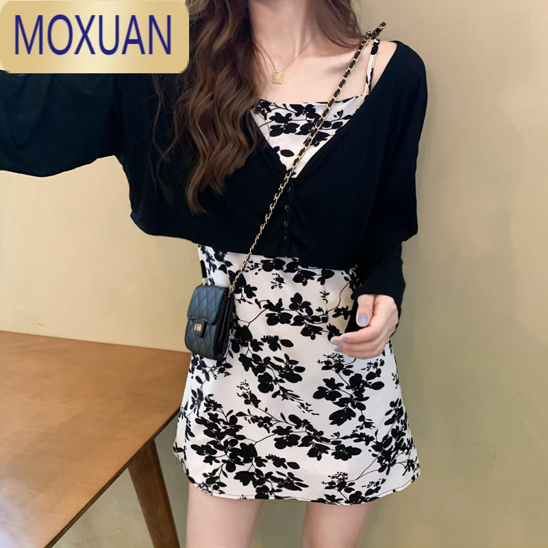 MOXUAN夏夏季2022年新款配裙子的冰丝防晒针织开衫女外搭披肩薄款小外套