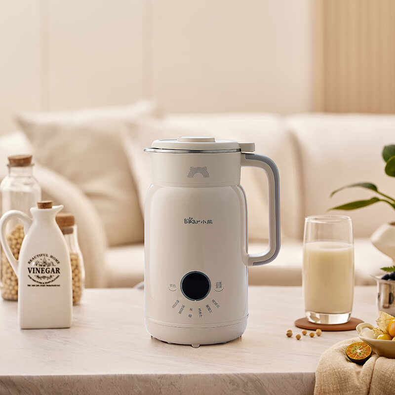 小熊(Bear)豆浆机DJJ-H05E3 白色12叶刀 破壁机小型家用降噪豆浆机多功能