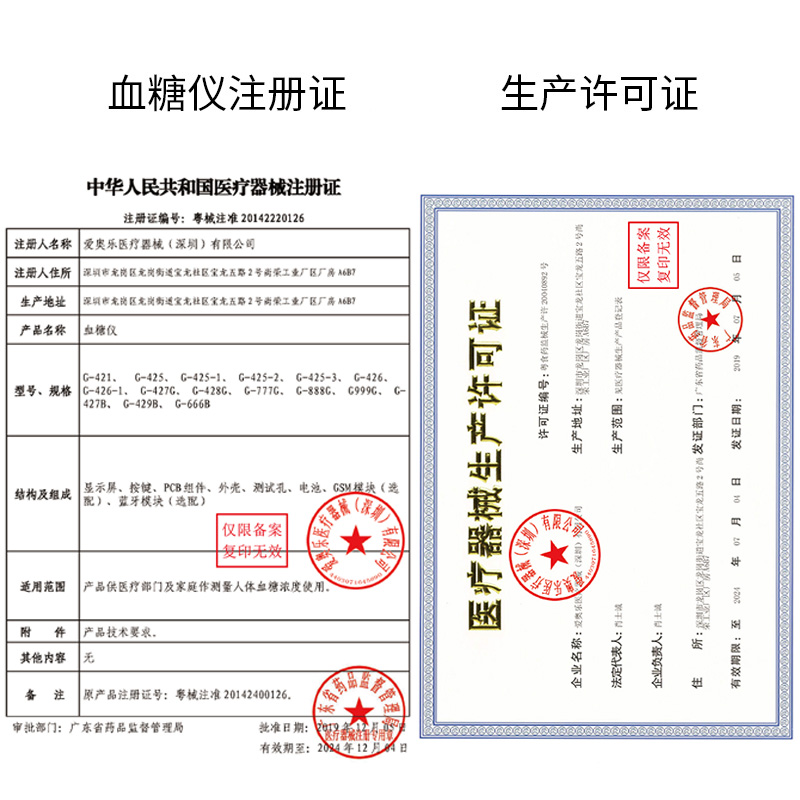 蓝韵 全自动测量血糖仪器医用免调码 血糖测试仪家用G-425-3 配50针和50试纸血糖用品国产高清大图