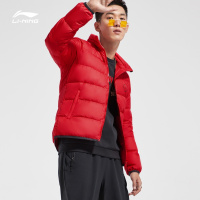 李宁短款羽绒服男士韦德篮球系列修身冬季休闲鹅绒运动服
