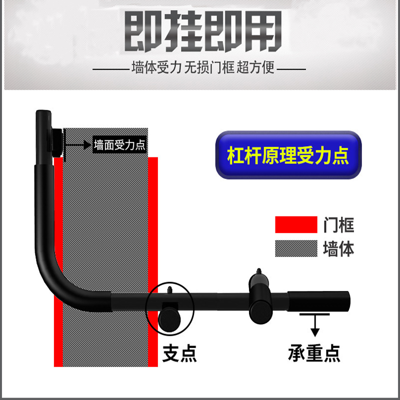 艾美仕(AIMEISHI)多功能门上单双杠室内门墙体门框单双杠引体向上 家用健身器材