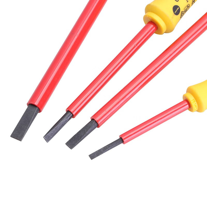 史丹利(STANLEY)65-410-14 电工用起子改锥 2.5×50MM 双色柄一字绝缘螺丝批 把