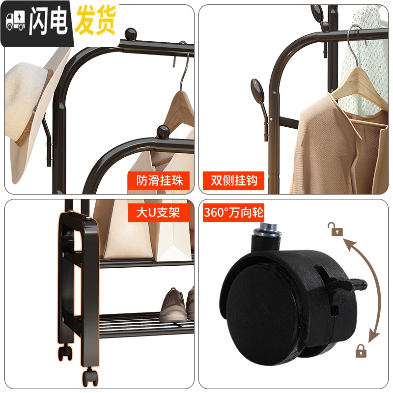 三维工匠简易衣柜家用卧室储物挂衣柜省空间宿舍折叠收纳架组合布衣橱柜子收纳柜高清大图