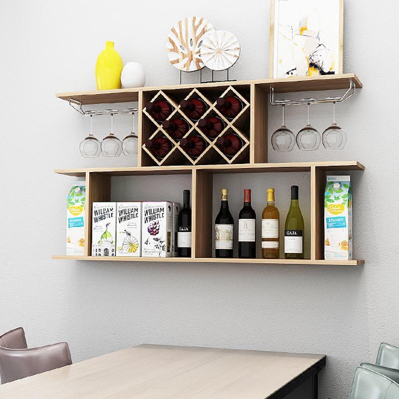 壁挂闪电客酒柜现代简约菱形酒格餐厅挂壁式家用红酒架墙上置物架酒店