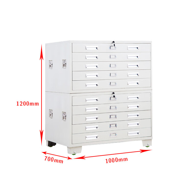 和居态 1号图纸柜 双节带轮子 台高清大图