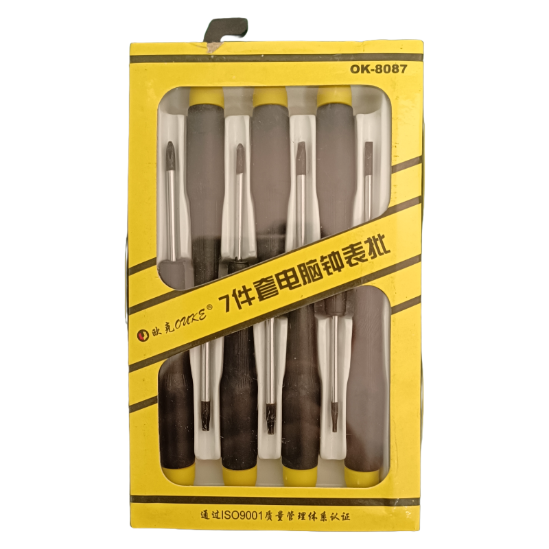 欧克(Ouke)螺丝刀钟表螺丝批组套7件套OK-8087\套 7件套OK-8087