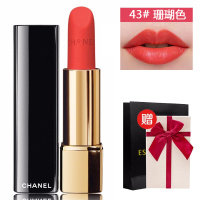 香奈儿(CHANEL)口红 保湿滋润显色 不易脱妆 润唇 炫亮魅力丝绒唇膏3.5g 43#珊瑚红 亲爱