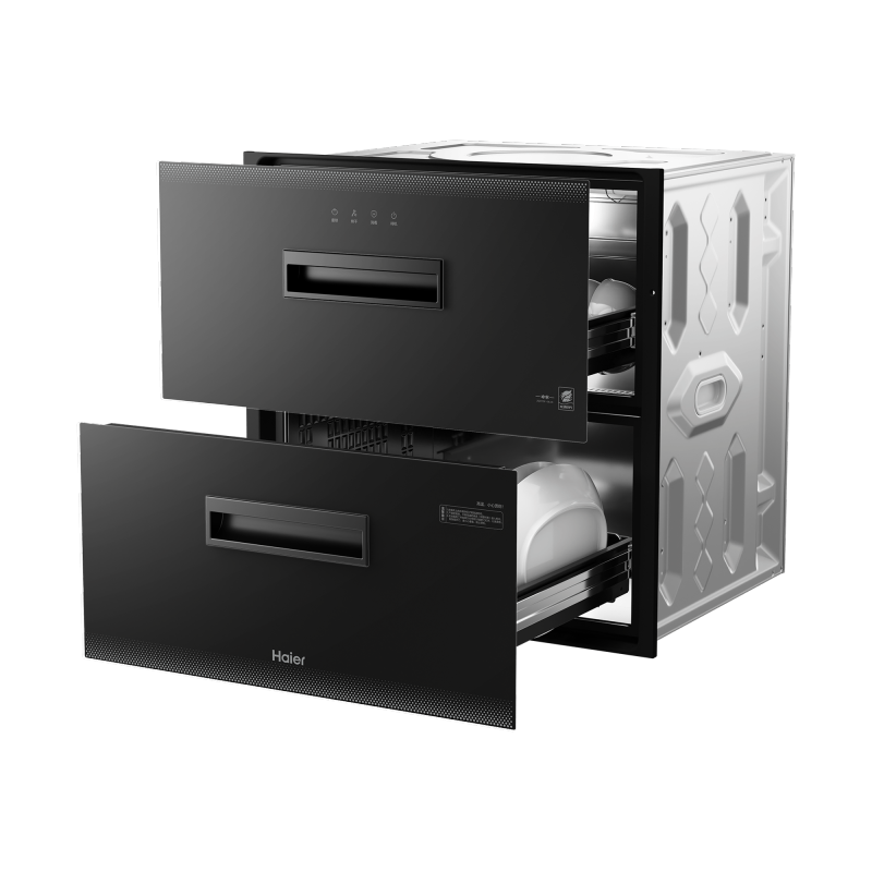 海尔(Haier)115L消毒柜家用嵌入式 大容量 双二星级 紫外线+光波巴氏消毒0臭氧 母婴消毒童锁保护12LCS高清大图