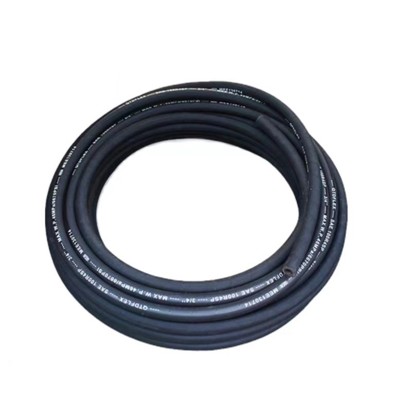盛京联硕高压油管液压总成钢丝编织橡胶管 内径38mm 2层钢丝 5米 卷高清大图
