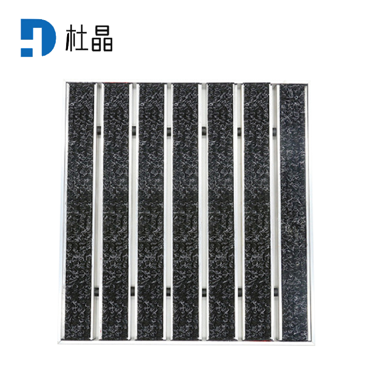 杜晶 DJ-DD-1040 防污防滑静音不位移 嵌入式铝合金地板垫 0.6米宽壁厚1.5mm 黑色高清大图