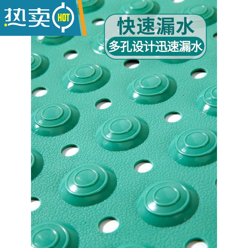 XIANCAI浴室防滑垫卫生间厕所淋浴房洗澡间冲凉脚垫垫子防水方形防摔地垫高清大图