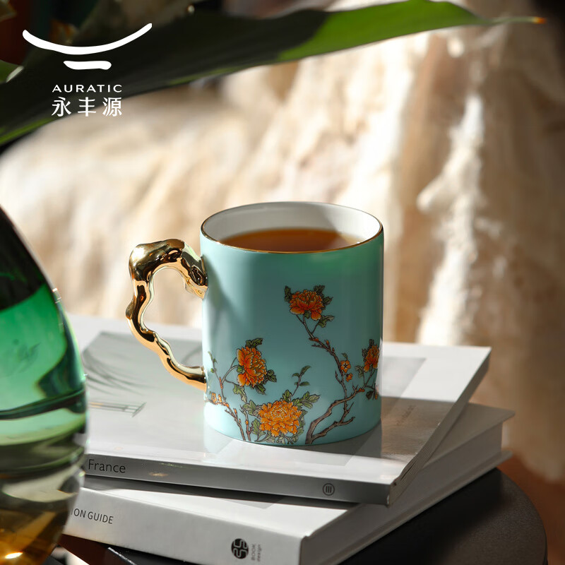 永丰源夫人瓷-西湖蓝仁心单杯(340ml)高清大图