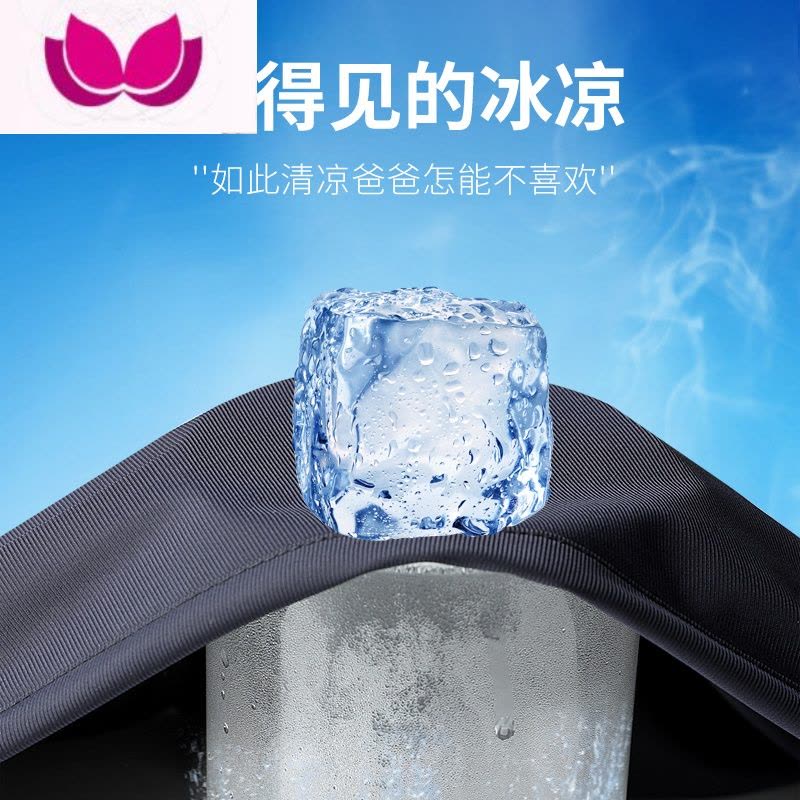 七斓爸爸裤子夏季薄款松紧腰运动裤宽松中老年休闲裤老人冰丝夏凉裤男图片