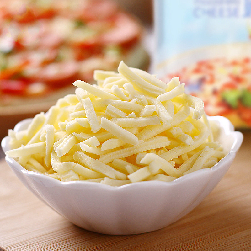 妙可蓝多马苏里拉芝士碎450g 披萨焗饭拉丝奶油奶酪烘焙原料材料
