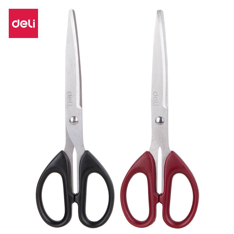 得力(deli)6009剪刀180mm(单位:把)美工剪刀裁剪剪刀财务办公用品 剪/刀/尺 颜色随机