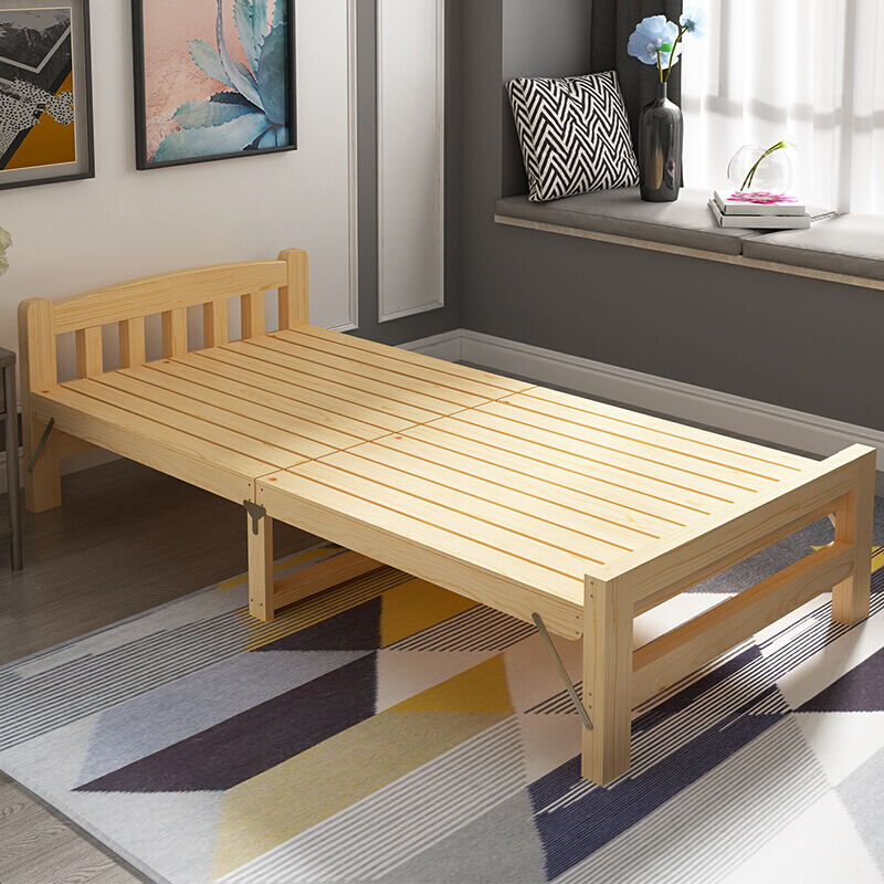 三圣 折叠床实木折叠床拼接床单人床双人床家用1.5米简易1.2米房单人省空间医院陪床午休床高清大图