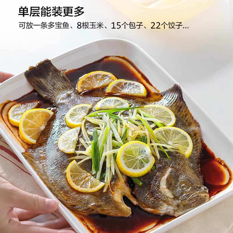 北鼎(Buydeem)电蒸锅 家用不锈钢电炖锅大容量多功能锅一锅多用蒸锅大号智能蒸炖锅定时预约蒸汽锅G67单层高清大图