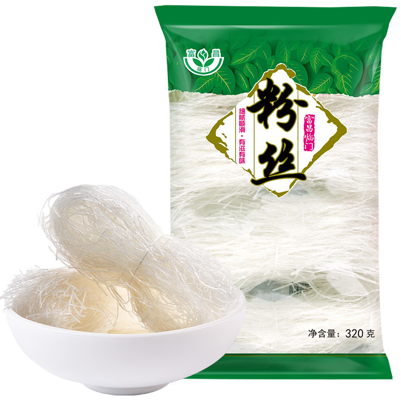 富昌龙口粉丝产地火锅凉拌方便干货扇贝蒜蓉米粉米线320g