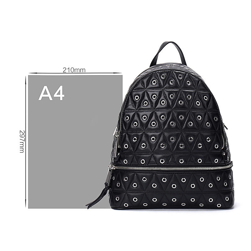MICHAEL KORS 迈克·科尔斯 MK女包 RHEA ZIP系列皮质女士双肩背包