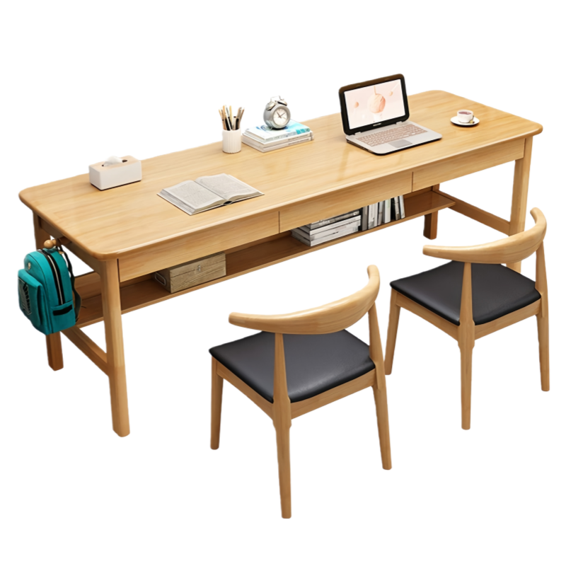 烁恒 书桌 1桌2凳 套高清大图