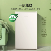 [苏宁自营]容声95升单门立式柜冷藏微冻迷你单门家用宿舍小户型租房一级能效小型冰箱假日白BC-95D12