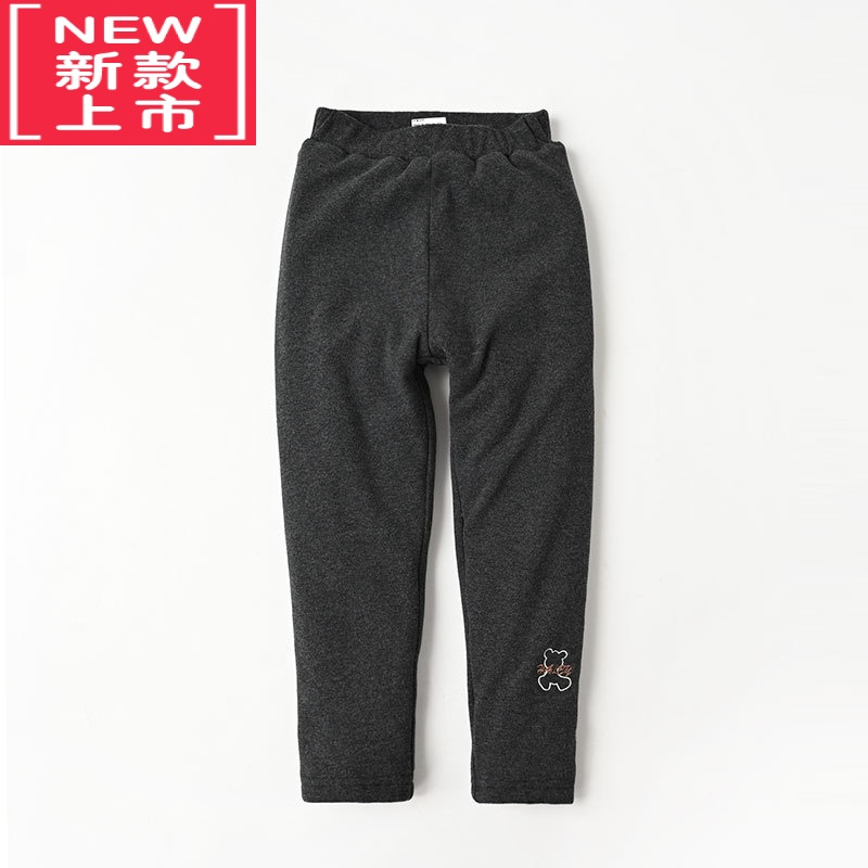 可莉允一条过冬 加厚款 儿童小棉裤 保暖裤女童丝绵打底裤子 中大童冬款
