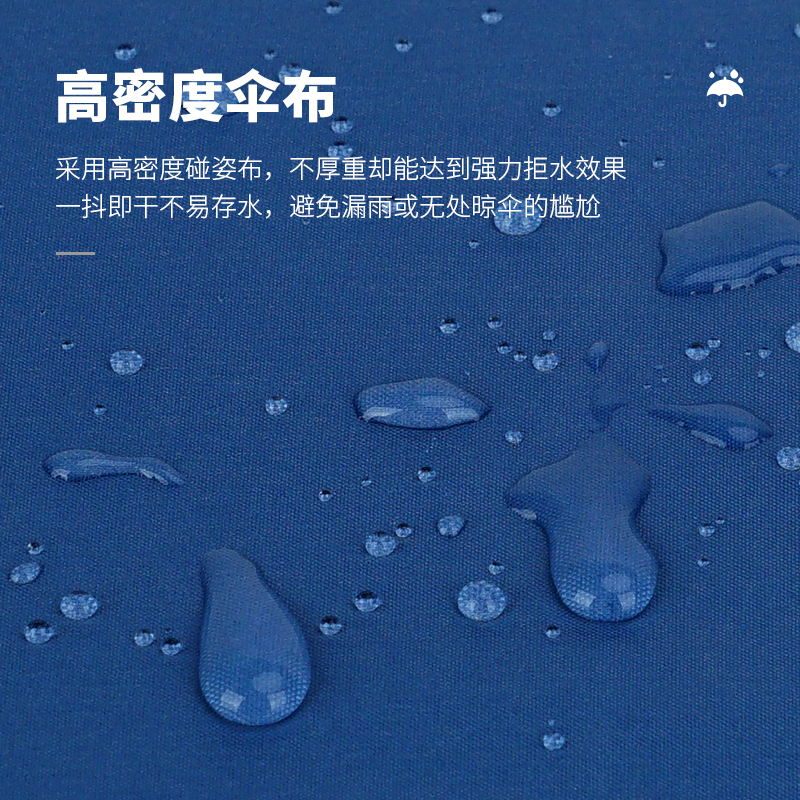 红叶三折PG黑胶伞 防风折叠晴雨伞男女黑胶防晒太阳伞遮阳伞 8骨加固雨伞 颜色随机-DF7345!高清大图