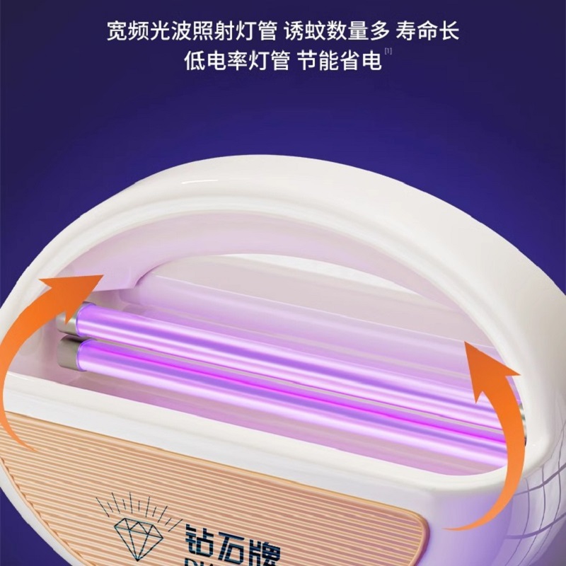 [苏宁宜品严选]钻石牌灭蝇灯餐厅饭店用商用挂墙式新型粘捕式商铺灭蚊灯神器高清大图