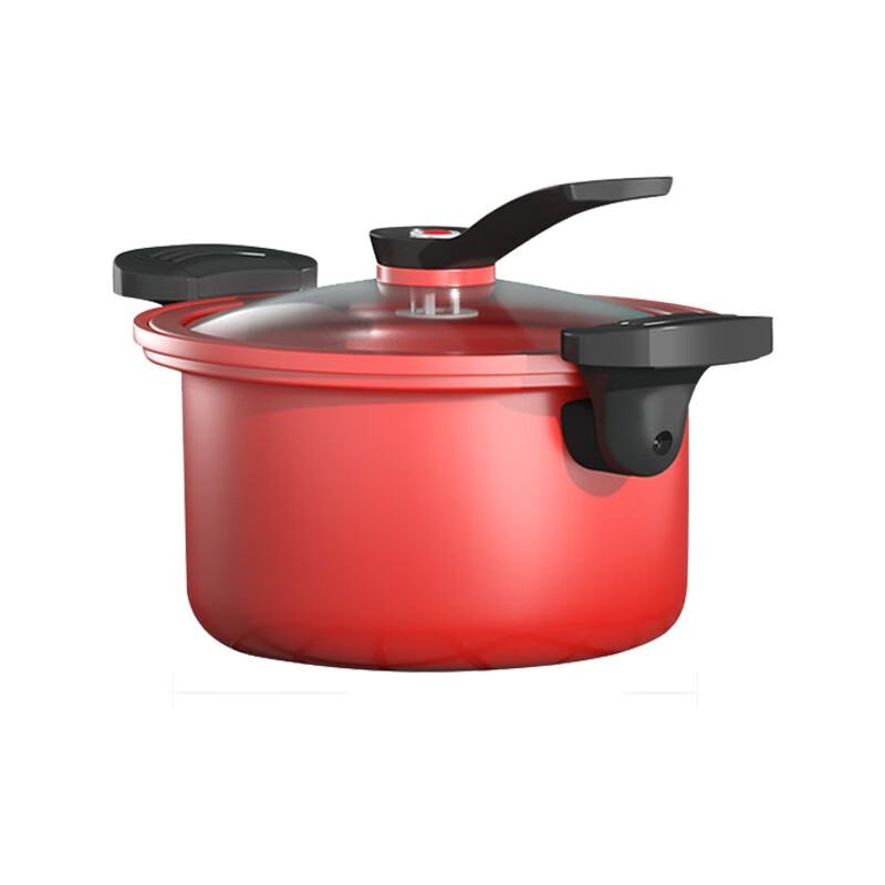 都市太太 DSWYG 微压焖烧锅 微压烹不粘炖锅 红色 3.5L