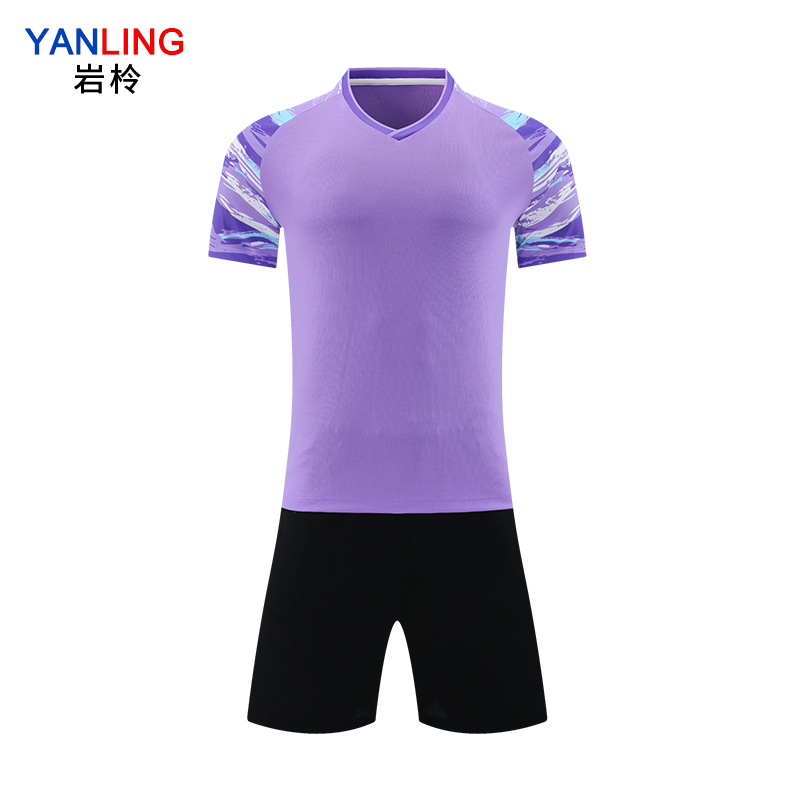 岩柃 羽毛球服套装 25Y3YM004 牵牛紫 XXL