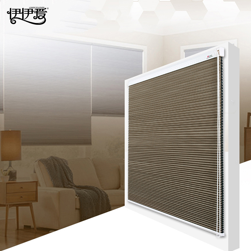 伊伊爱 健康科技蜂巢拉珠帘全遮光帘高清大图