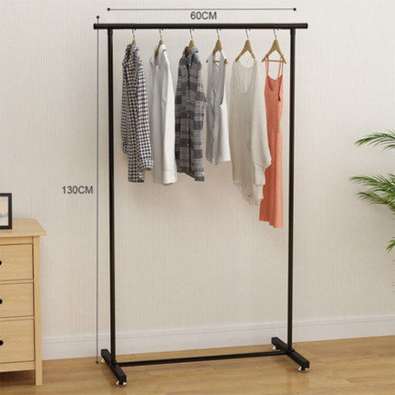 汐岩晾衣架落地折叠卧室内单杆式阳台挂衣架衣帽架简易凉晒衣服的架子高清大图