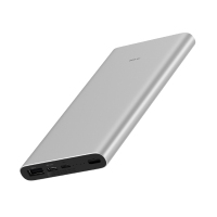 xiaomi/小米移动电源3 10000mAhUSB-C双向快充版超薄便携大容量快充迷你金属冲电充电宝 银色